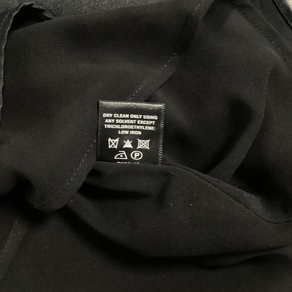 Lafayette 148 New York Tank Top Womens Size 8 Black Ryan Layered Silk Shell - Picture 9 of 10